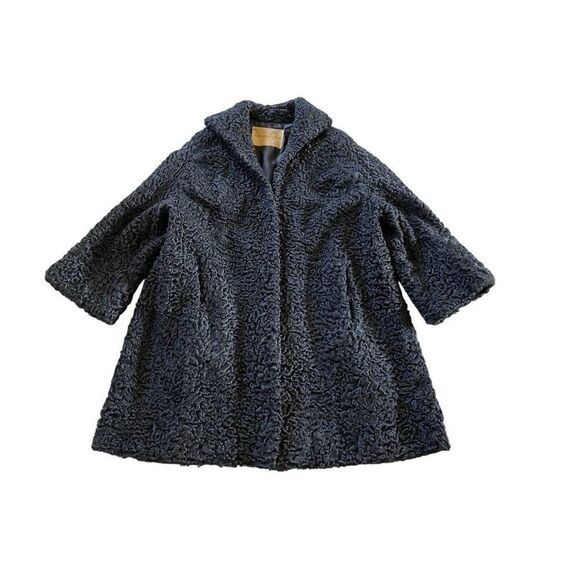 Lamb Fur 1960s Vintage Coat Jacket New York Classic size Medium
